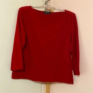 Red Ralph Lauren long sleeve shirt